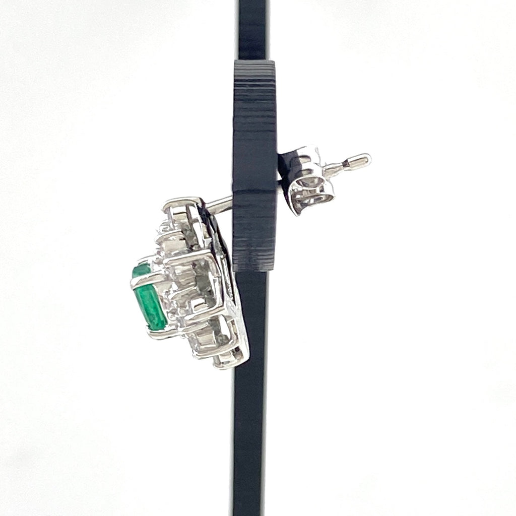 エメラルド Pt900 ピアス 0.34ct 0.32ct レディース 中古 nbjwl