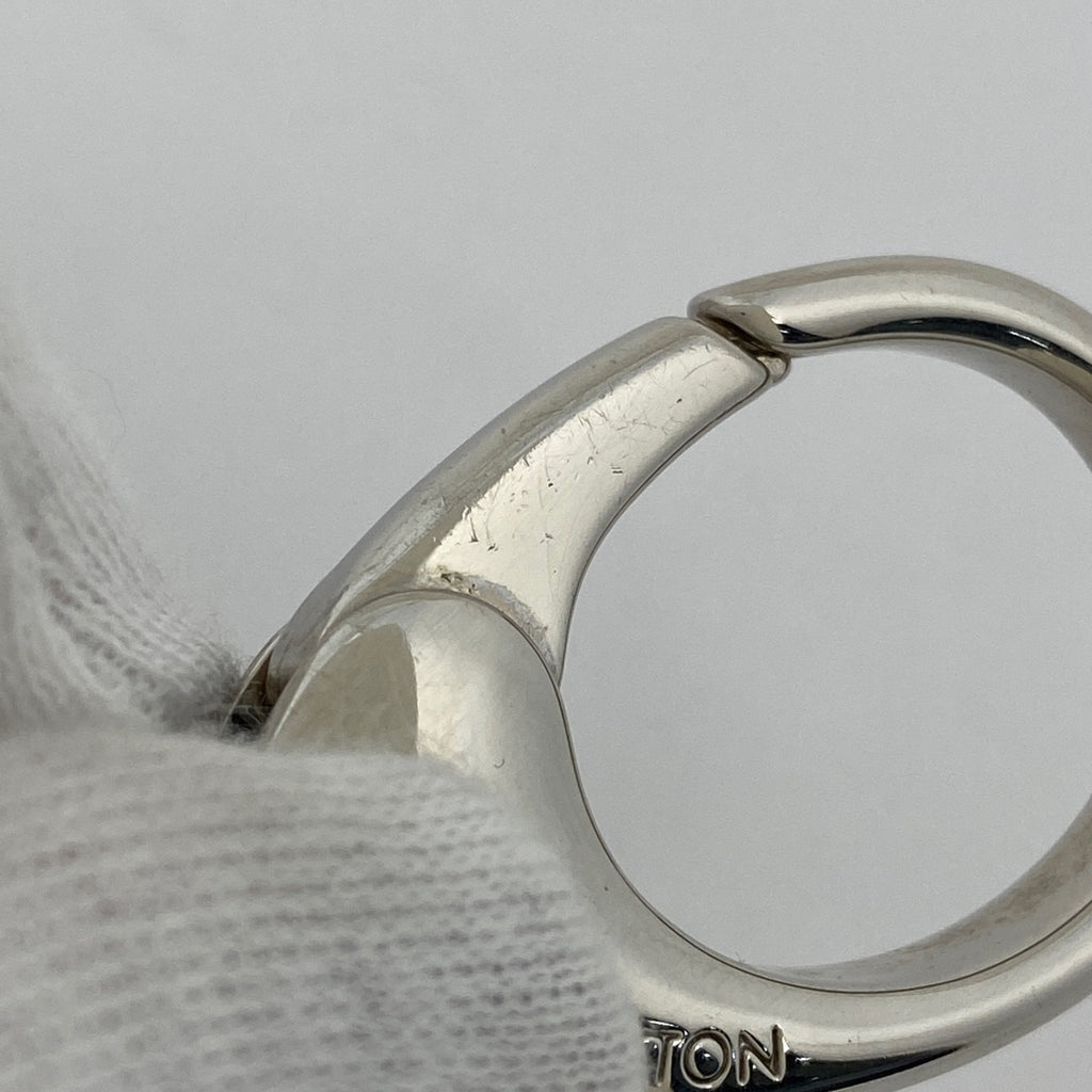 ルイ・ヴィトン ビジューサック フルール ドゥ エピ モノグラム バッグチャーム キーホルダー シルバー イヴォワール(ホワイト) M65085 レディース 【中古】brbag