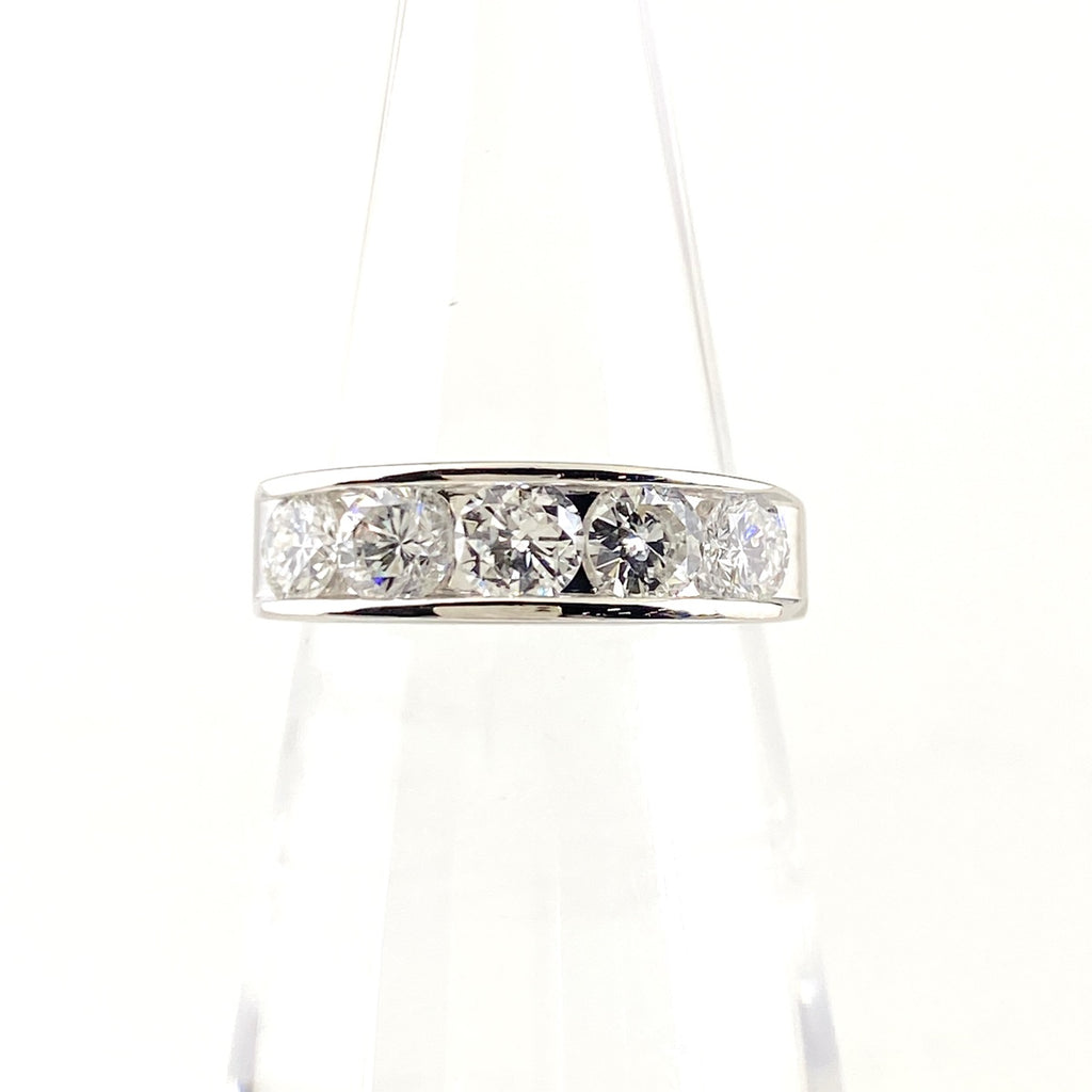 メレダイヤ デザインリング プラチナ 指輪 リング 7.5号 Pt900 ダイヤモンド レディース 【中古】nbjwl