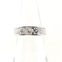 メレダイヤ デザインリング プラチナ 指輪 リング 7.5号 Pt900 ダイヤモンド レディース 【中古】nbjwl