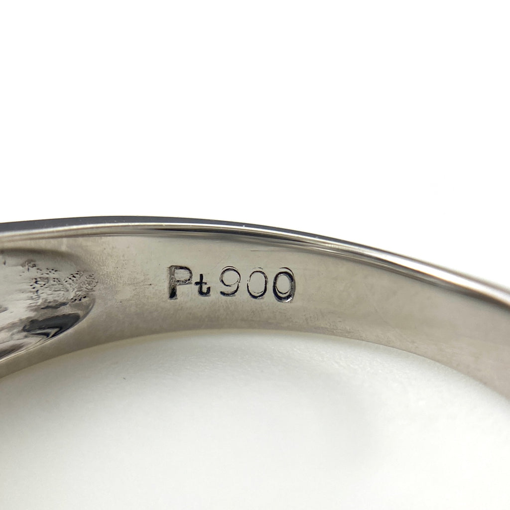 メレダイヤ デザインリング プラチナ 指輪 リング 7.5号 Pt900 ダイヤモンド レディース 【中古】nbjwl