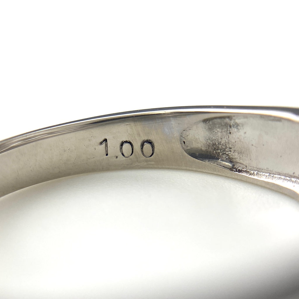 メレダイヤ デザインリング プラチナ 指輪 リング 7.5号 Pt900 ダイヤモンド レディース 【中古】nbjwl