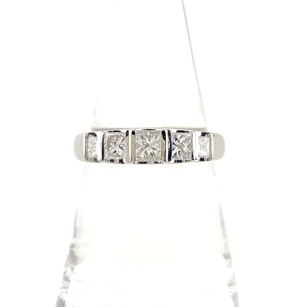 メレダイヤ デザインリング プラチナ 指輪 リング 16.5号 Pt900 ダイヤモンド レディース 【中古】nbjwl