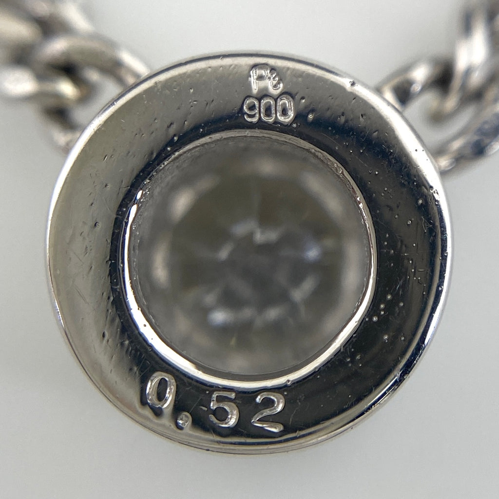 ダイヤモンド デザインネックレス プラチナ ペンダント ネックレス Pt900 Pt850 ダイヤモンド レディース 【中古】nbjwl