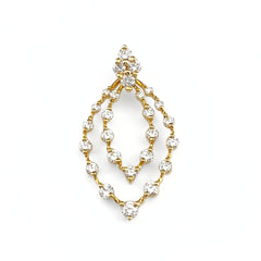 アクアスキュータム メレダイヤ ペンダントトップ YG イエローゴールド ペンダントトップ K18 ダイヤモンド レディース 【中古】brjwl