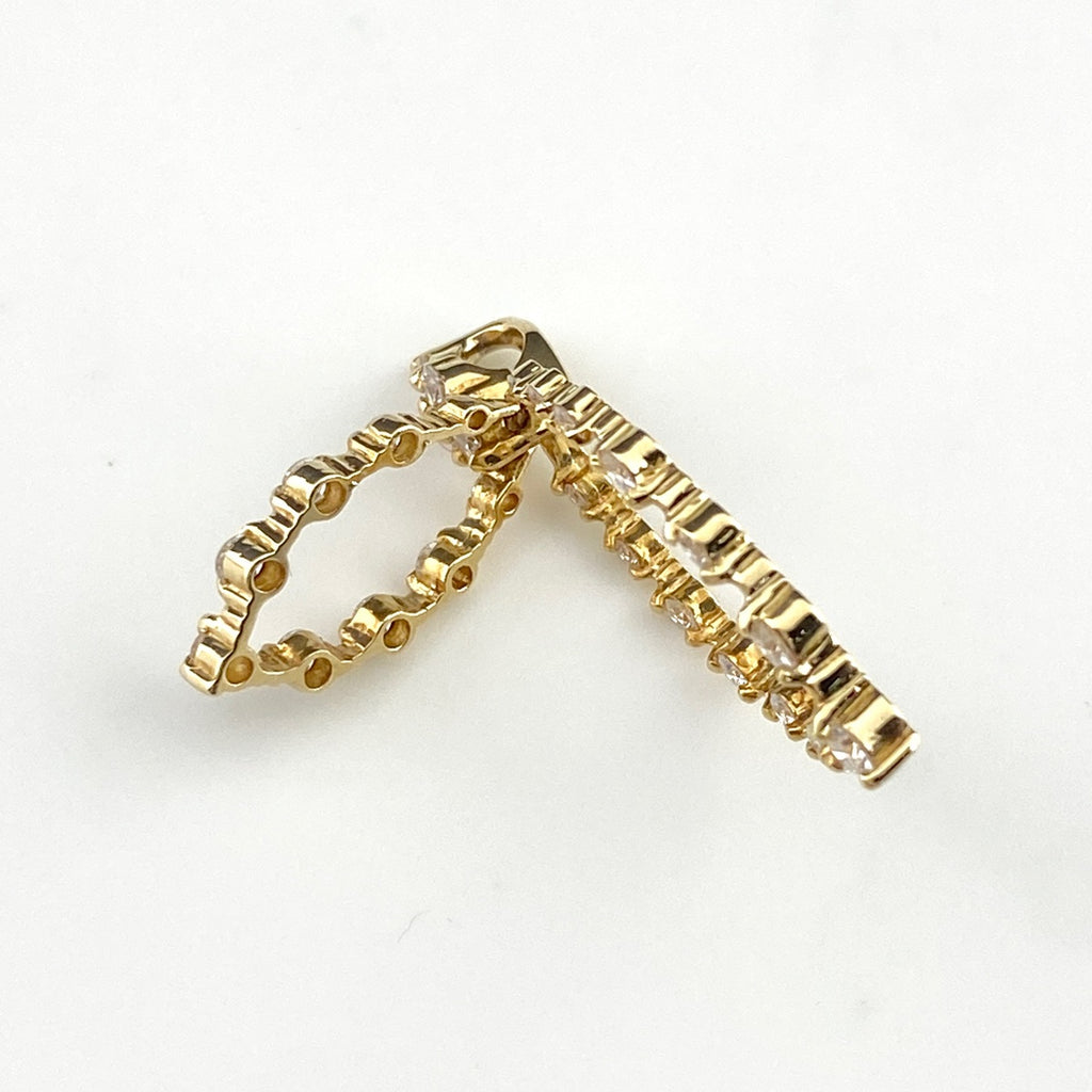 アクアスキュータム メレダイヤ ペンダントトップ YG イエローゴールド ペンダントトップ K18 ダイヤモンド レディース 【中古】brjwl