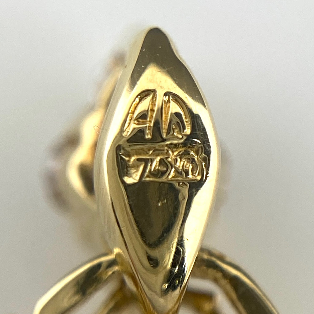 アクアスキュータム メレダイヤ ペンダントトップ YG イエローゴールド ペンダントトップ K18 ダイヤモンド レディース 【中古】brjwl