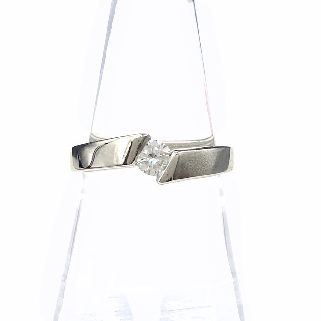 ダイヤモンド デザインリング プラチナ 指輪 リング 16号 Pt900 ダイヤモンド レディース 【中古】nbjwl