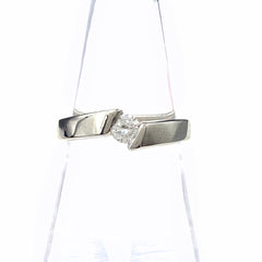 ダイヤモンド デザインリング プラチナ 指輪 リング 16号 Pt900 ダイヤモンド レディース 【中古】nbjwl