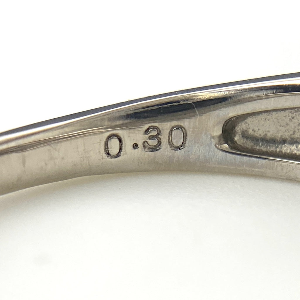 メレダイヤ デザインリング プラチナ 指輪 リング 10号 Pt950 ダイヤモンド レディース 【中古】nbjwl