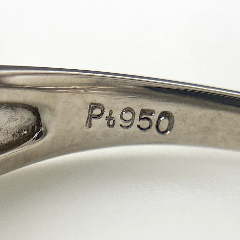 メレダイヤ デザインリング プラチナ 指輪 リング 10号 Pt950 ダイヤモンド レディース 【中古】nbjwl