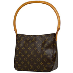 ルイ・ヴィトン ルーピング MM 肩掛け ワンショルダー ショルダーバッグ モノグラム ブラウン M51146 レディース 【中古】brbag