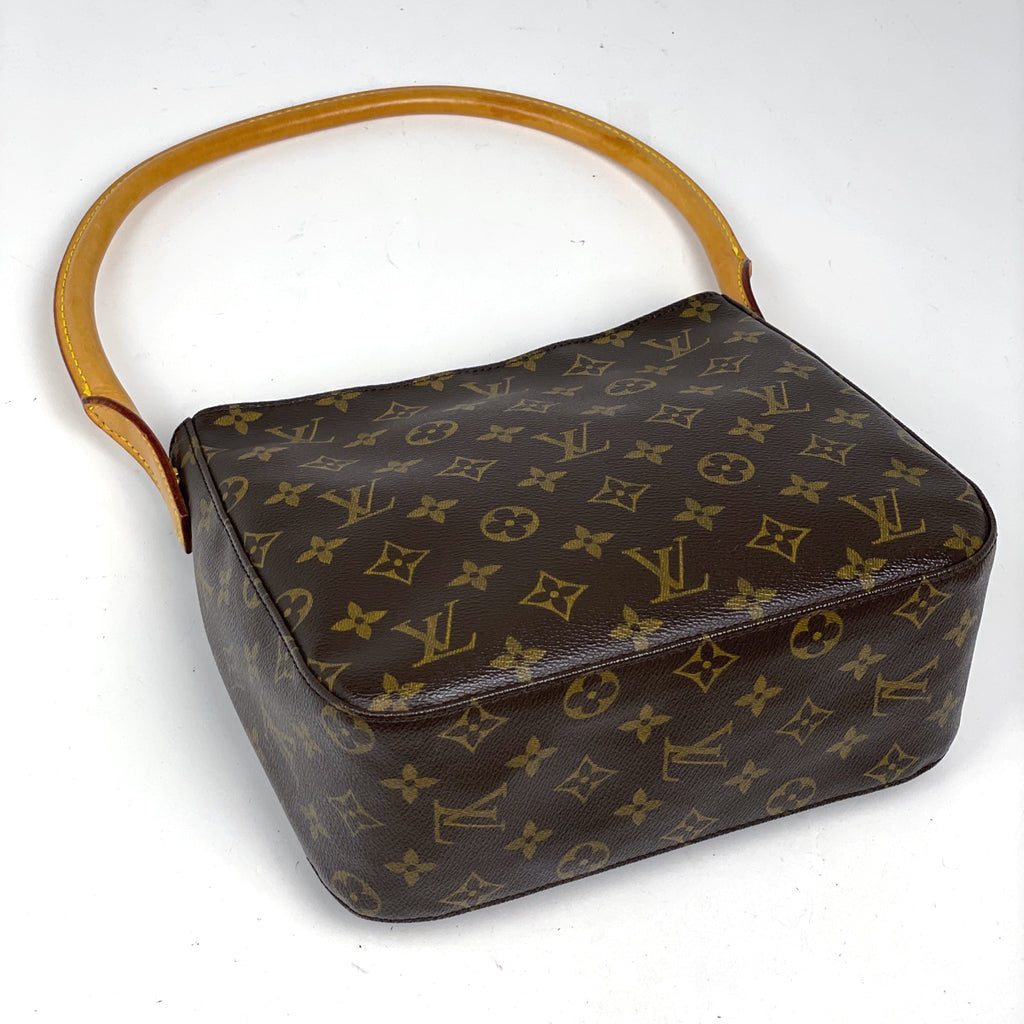 ルイ・ヴィトン ルーピング MM 肩掛け ワンショルダー ショルダーバッグ モノグラム ブラウン M51146 レディース 【中古】brbag