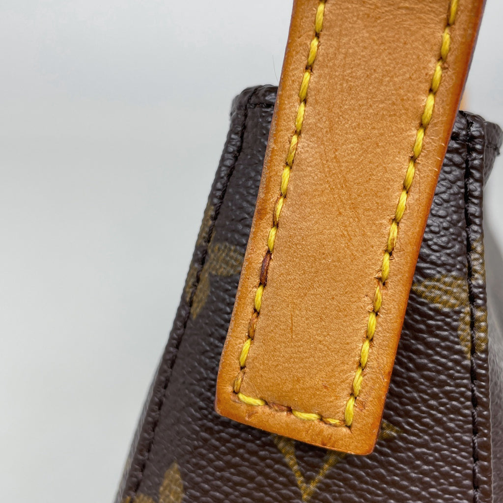 ルイ・ヴィトン ルーピング MM 肩掛け ワンショルダー ショルダーバッグ モノグラム ブラウン M51146 レディース 【中古】brbag