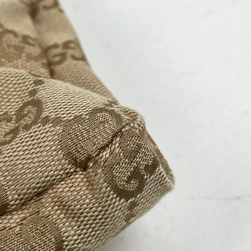 グッチ GG柄 ウエストバッグ ウエストポーチ ボディバッグ GGキャンバス ベージュ ライトブルー 28566 レディース 【中古】brbag