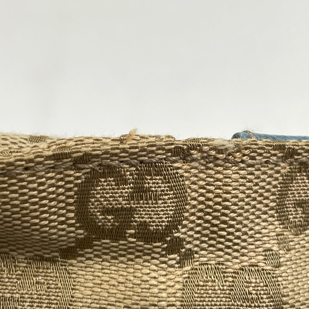 グッチ GG柄 ウエストバッグ ウエストポーチ ボディバッグ GGキャンバス ベージュ ライトブルー 28566 レディース 【中古】brbag