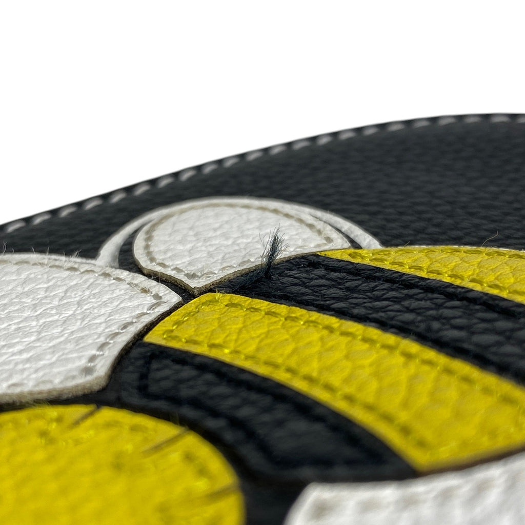 クリスチャンディオール サドルバッグ KAWSコラボ 蜂 ショルダーバッグ ボディバッグ レザー ブラック レディース 【中古】brbag