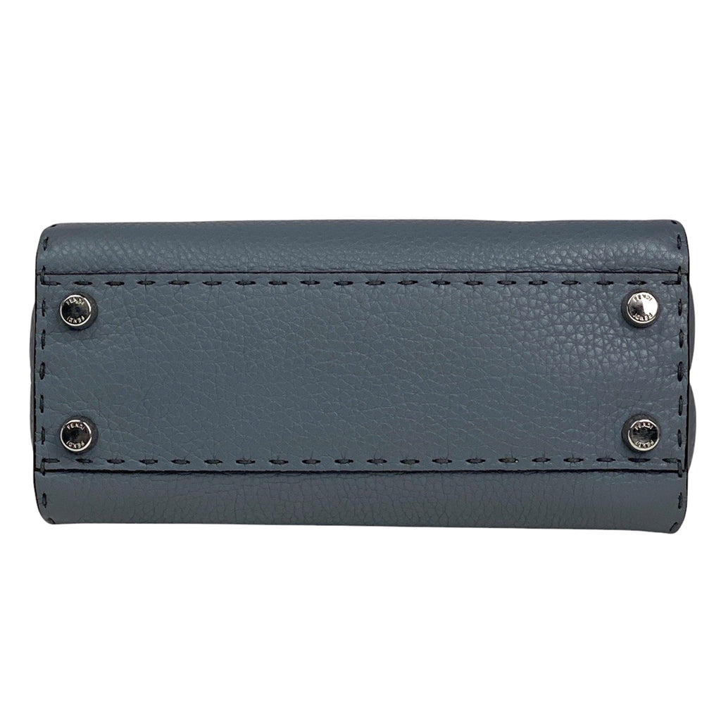 フェンディ ピーカブー ミニ ハンドバッグ 2WAY ショルダーバッグ セレリア ハンドバッグ レザー ブルー 8BN244 レディース 【中古】brbag