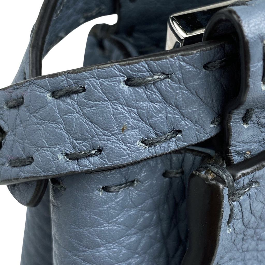 フェンディ ピーカブー ミニ ハンドバッグ 2WAY ショルダーバッグ セレリア ハンドバッグ レザー ブルー 8BN244 レディース 【中古】brbag