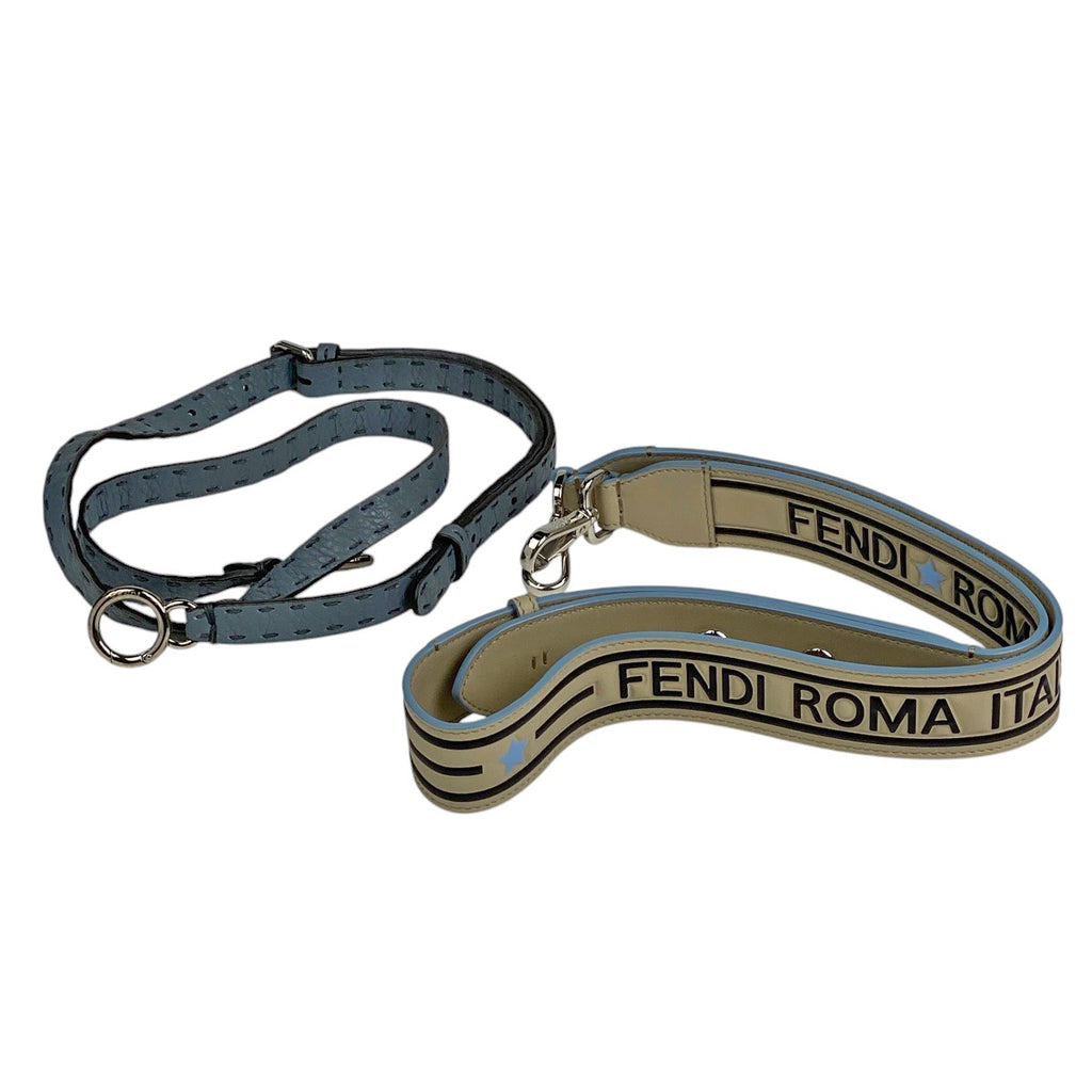 フェンディ ピーカブー ミニ ハンドバッグ 2WAY ショルダーバッグ セレリア ハンドバッグ レザー ブルー 8BN244 レディース 【中古】brbag