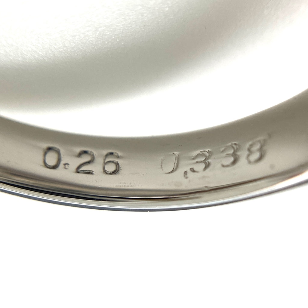 フラワーモチーフ デザインリング プラチナ 指輪 トリートメントダイヤ 花 メレダイヤ リング 9号 Pt900 ダイヤモンド レディース 【中古】nbjwl