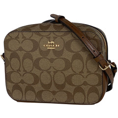 コーチ シグネチャー ショルダーバッグ 斜め掛け ショルダーバッグ コーティングキャンバス ブラウン 91677 レディース 【中古】brbag