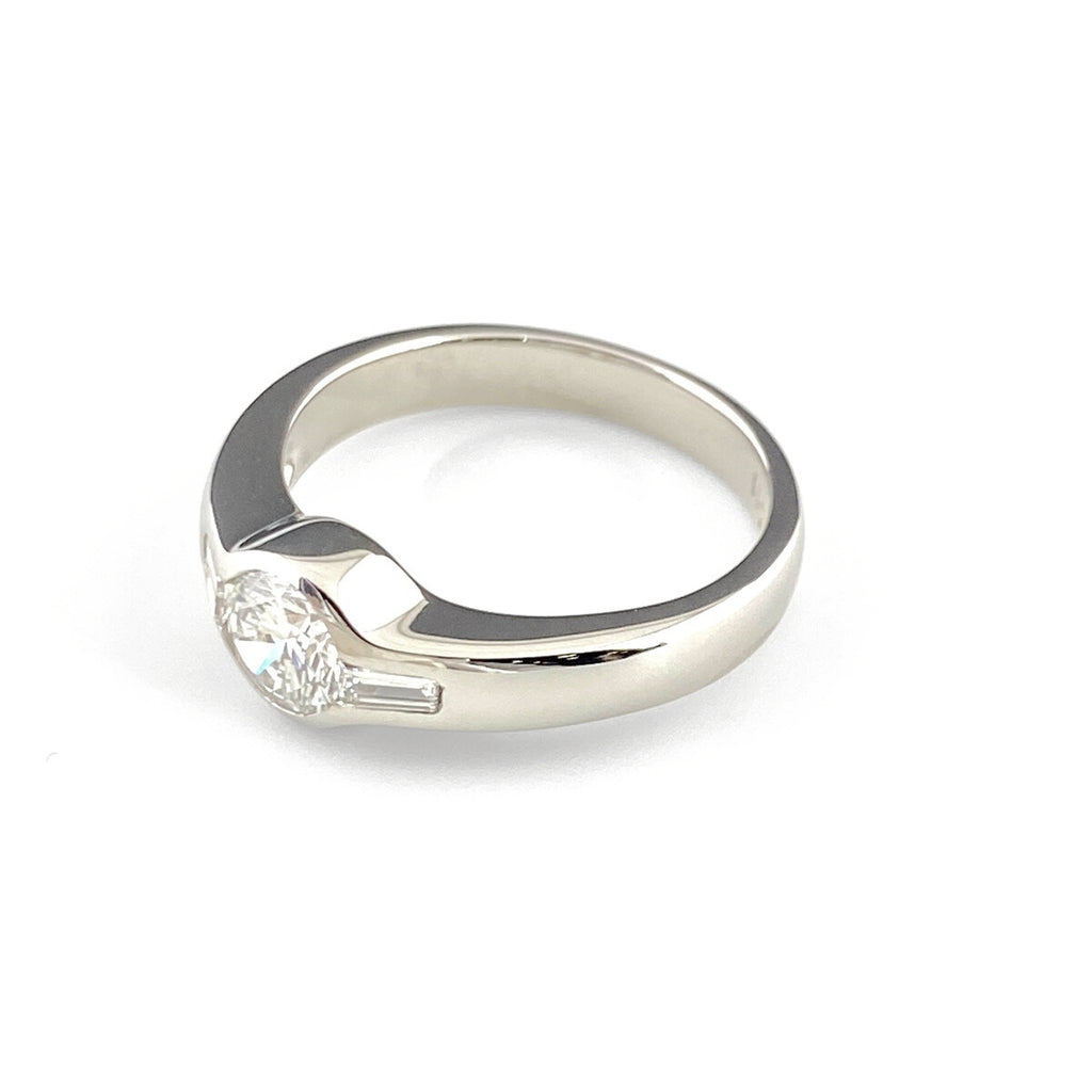 ダイヤモンド デザインリング プラチナ 指輪 メレダイヤ リング 11.5号 Pt900 ダイヤモンド レディース 【中古】nbjwl