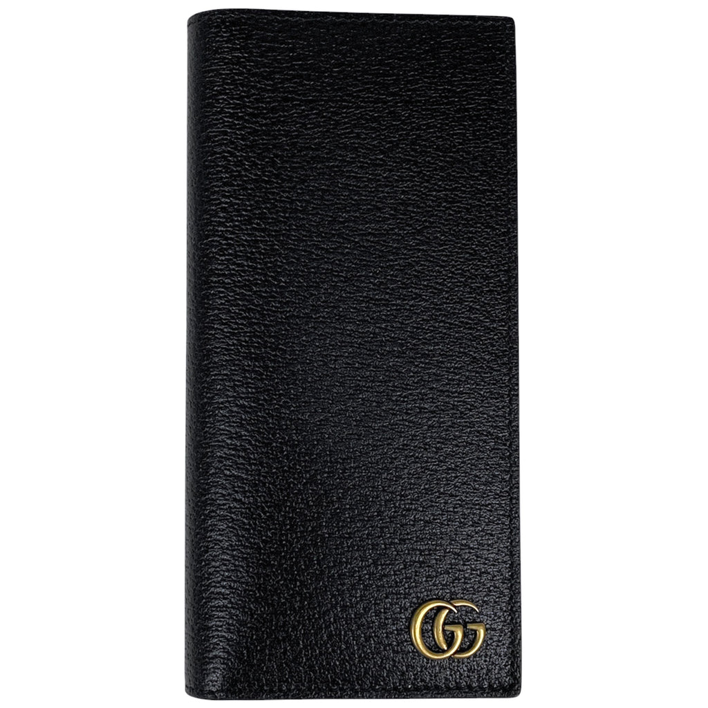 グッチ GGマーモント 長財布 二つ折り ダブルG 長財布 レザー ブラック 428740 レディース 【中古】brbag