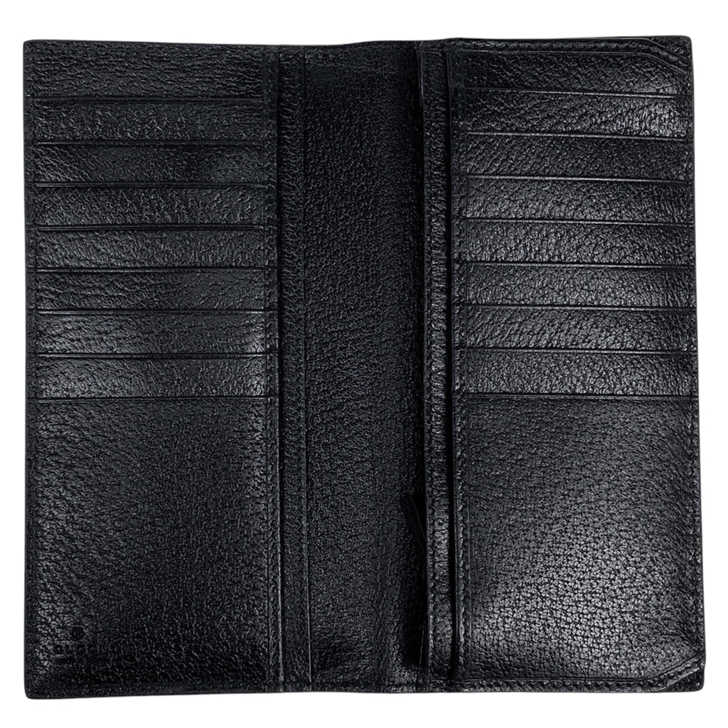 グッチ GGマーモント 長財布 二つ折り ダブルG 長財布 レザー ブラック 428740 レディース 【中古】brbag