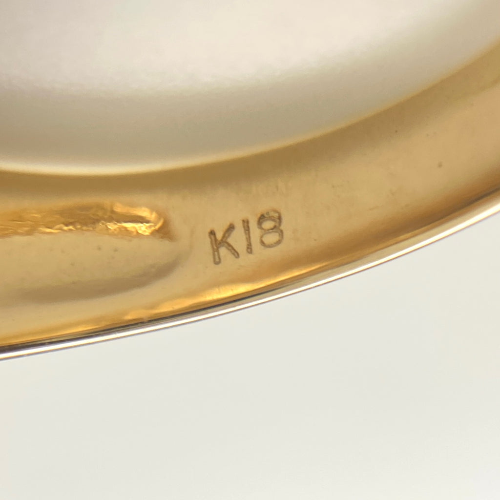 メレダイヤ デザインリング YG イエローゴールド 指輪 リング 12.5号 K18 ダイヤモンド レディース 【中古】nbjwl