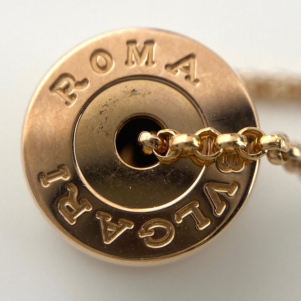 ブルガリ ビーゼロワン ローマ セラミック ブロンズ ネックレス PG ピンクゴールド ペンダント ネックレス 750 ブロンズセラミック レディース 【中古】brjwl