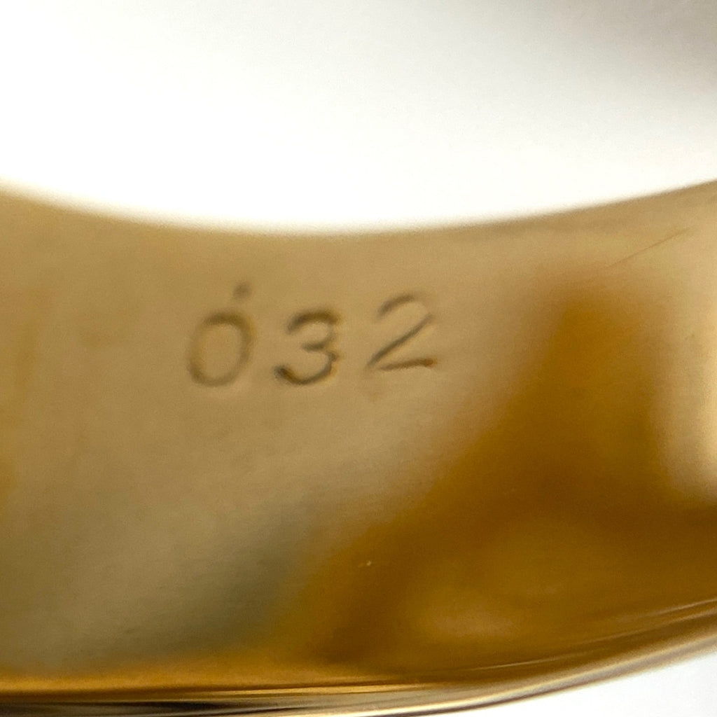 メレダイヤ デザインリング YG イエローゴールド 指輪 リング 13.5号 K18 ダイヤモンド レディース 【中古】nbjwl