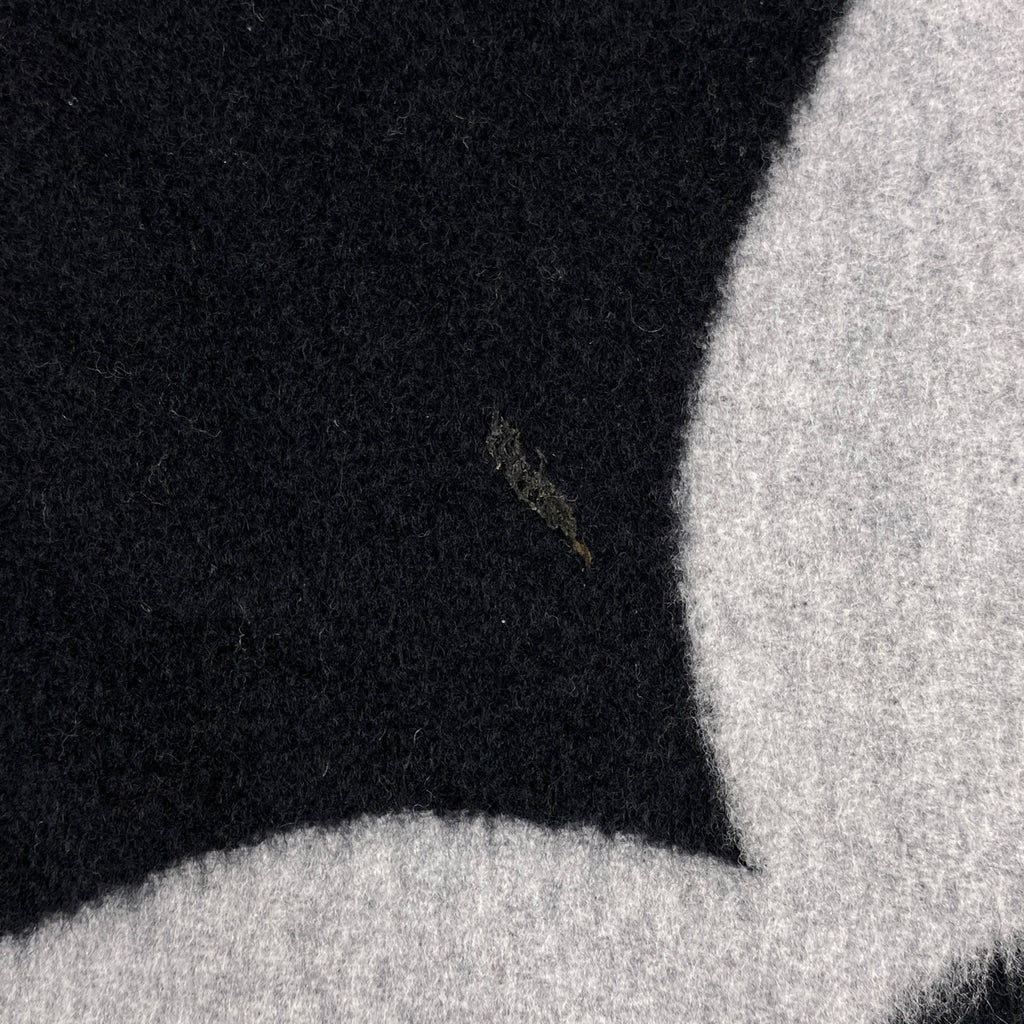 ルイ・ヴィトン エシャルプ ジ アルティメット フリンジ マフラー モノグラム ショール カシミヤ ウール ブラック レディース 【中古】brbag