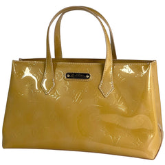 ルイ・ヴィトン ウィルシャー PM 手提げ エナメル ハンドバッグ モノグラムヴェルニ ローズフロランタン M91642 レディース 【中古】brbag