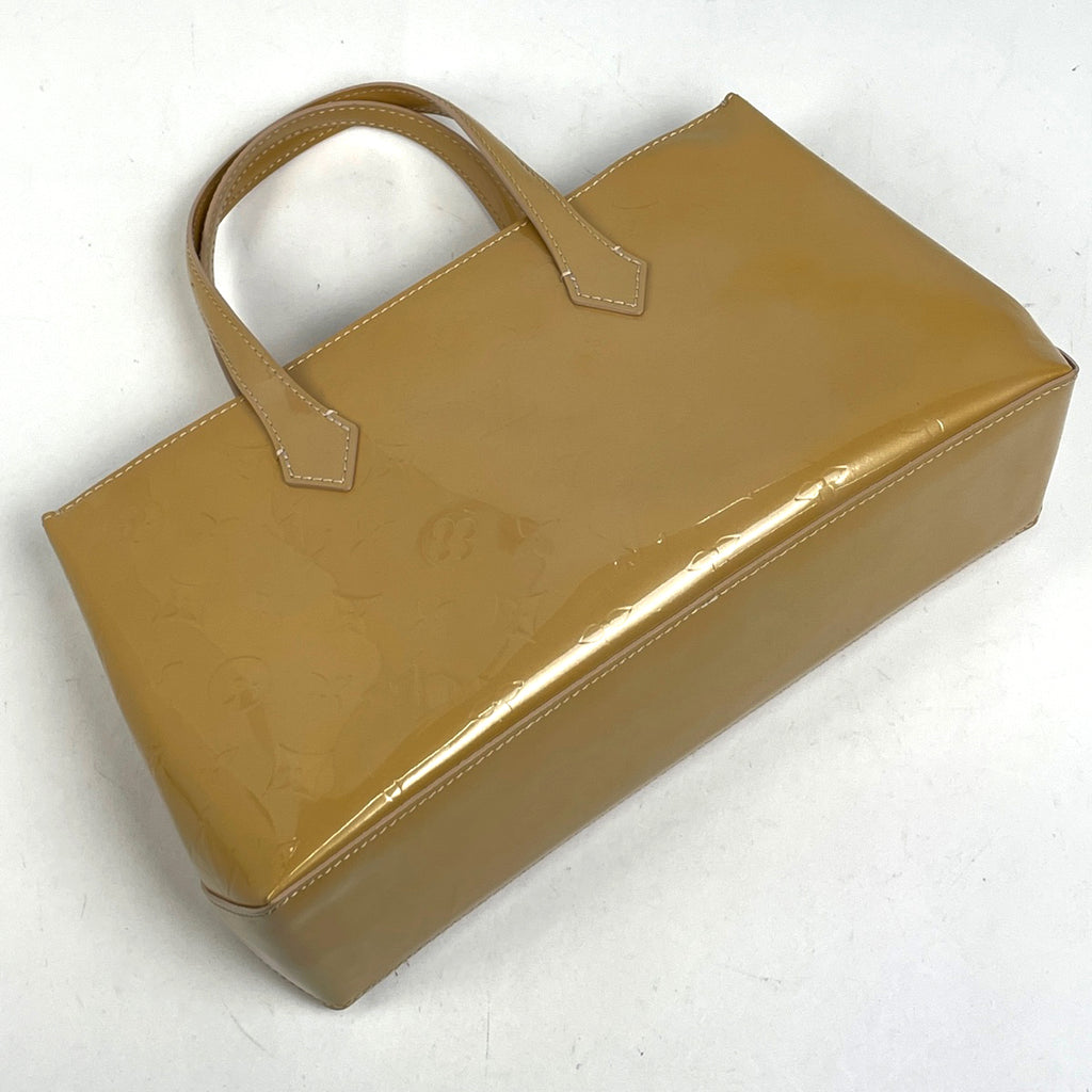 ルイ・ヴィトン ウィルシャー PM 手提げ エナメル ハンドバッグ モノグラムヴェルニ ローズフロランタン M91642 レディース 【中古】brbag