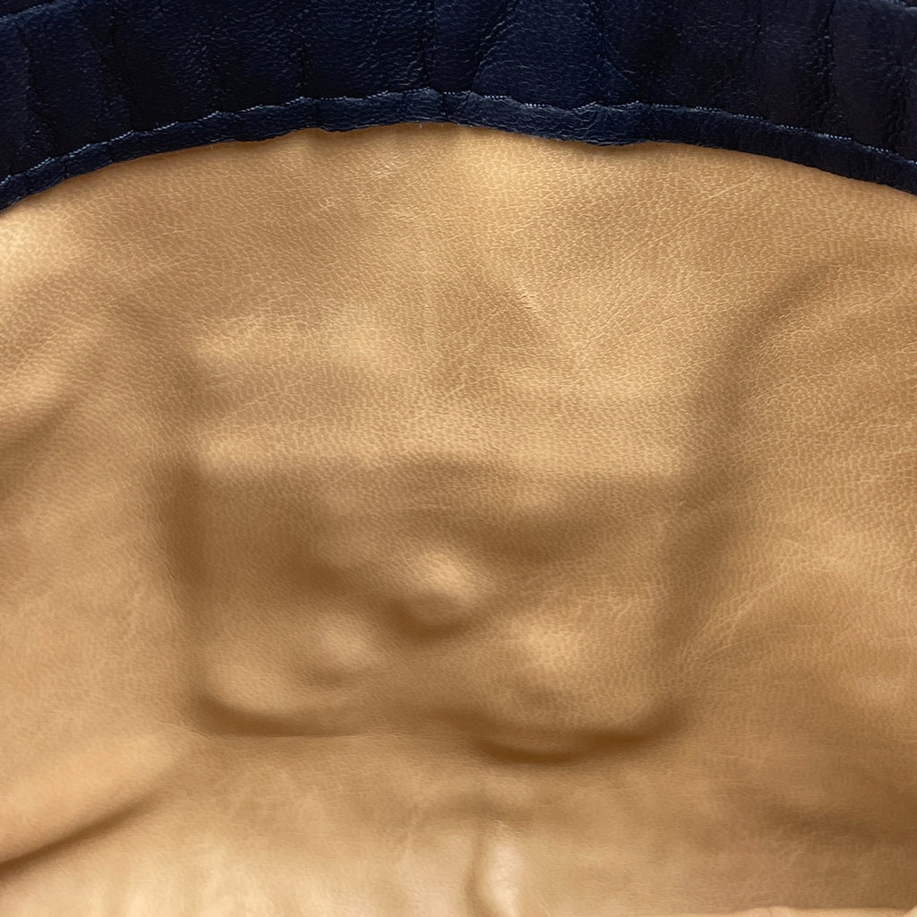 ボッテガヴェネタ イントレチャート ハンドバッグ 手提げ ナッパ ハンドバッグ レザー ネイビー レディース 【中古】brbag