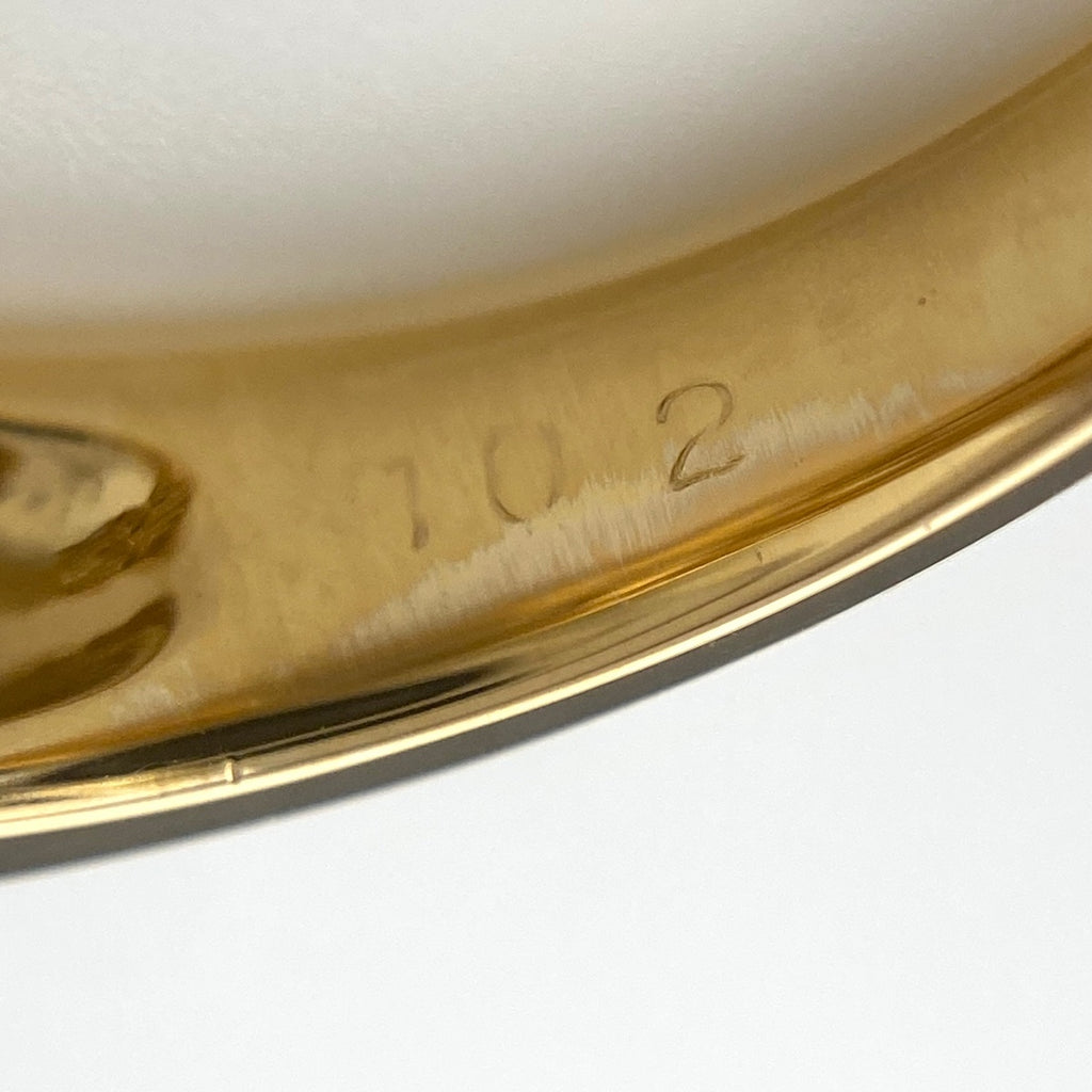 メレダイヤ デザインリング YG イエローゴールド 指輪 リング 12号 K18 ダイヤモンド レディース 【中古】nbjwl