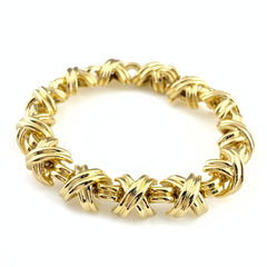 ティファニー シグネチャー ブレスレット YG イエローゴールド 腕輪 ブレスレット 750 レディース 【中古】brjwl