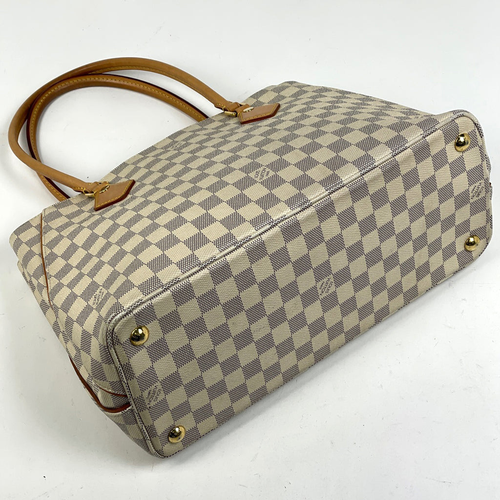 ルイ・ヴィトン カルヴィ ショルダーバッグ トートバッグ ダミエアズール ホワイト N41449 レディース 【中古】brbag