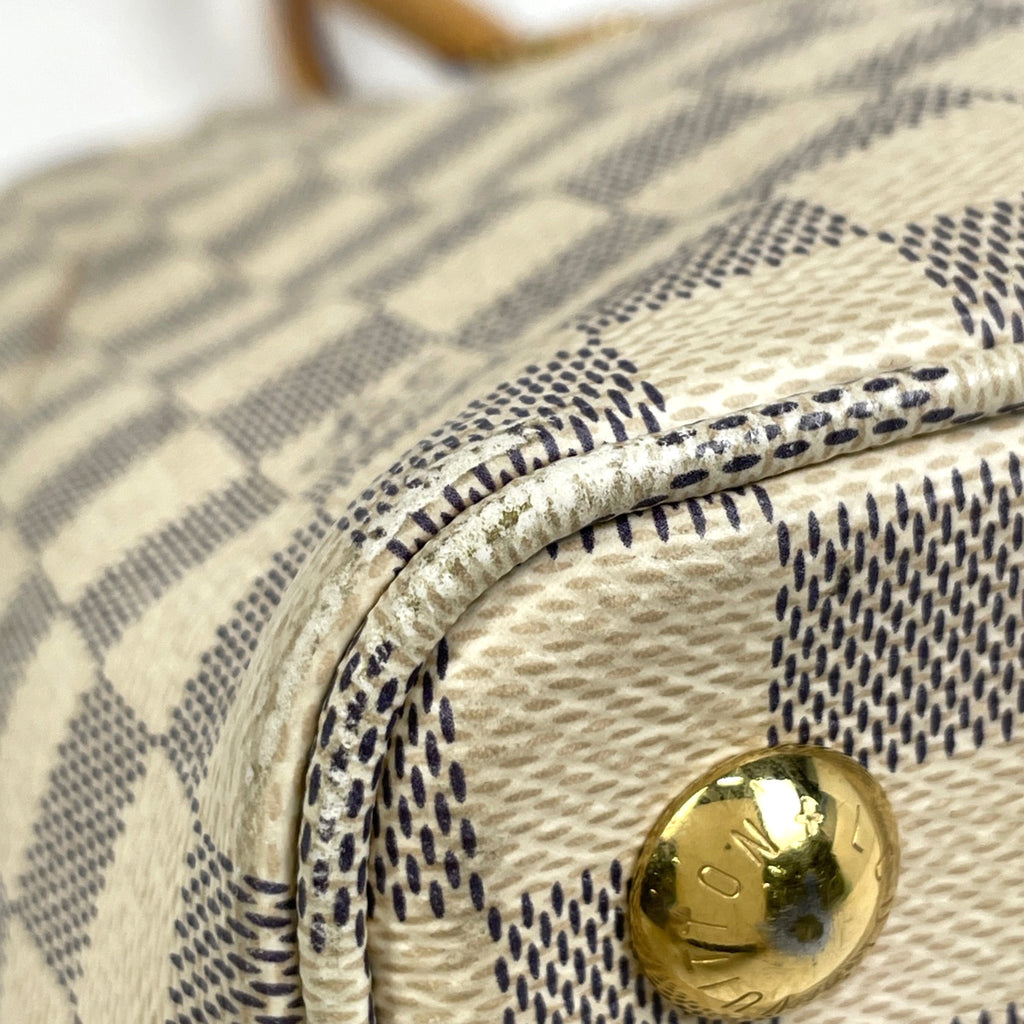 ルイ・ヴィトン カルヴィ ショルダーバッグ トートバッグ ダミエアズール ホワイト N41449 レディース 【中古】brbag