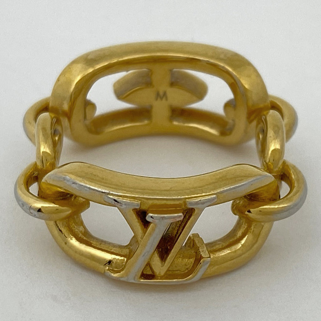 ルイ・ヴィトン バーグ マイ LV チェーン リング 指輪 リング 13号 GP ゴールド レディース 【中古】bracc