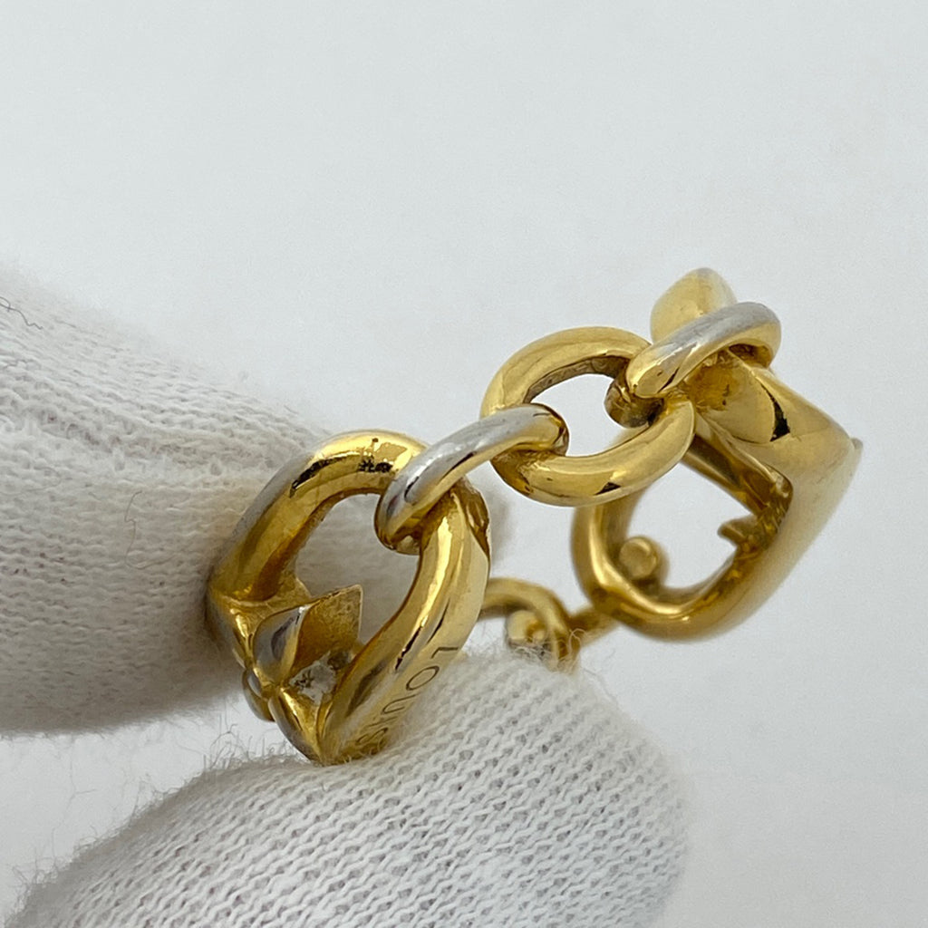 ルイ・ヴィトン バーグ マイ LV チェーン リング 指輪 リング 13号 GP ゴールド レディース 【中古】bracc