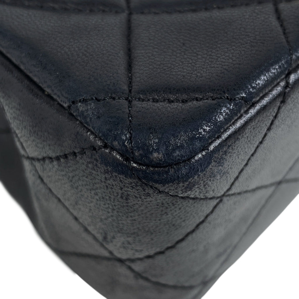 シャネル ミニ マトラッセ シングルフラップ チェーン ショルダーバッグ ココマーク ショルダーバッグ レザー ブラック A01115 レディース 【中古】brbag