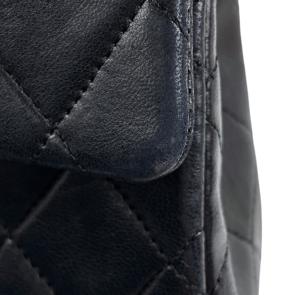 シャネル ミニ マトラッセ シングルフラップ チェーン ショルダーバッグ ココマーク ショルダーバッグ レザー ブラック A01115 レディース 【中古】brbag