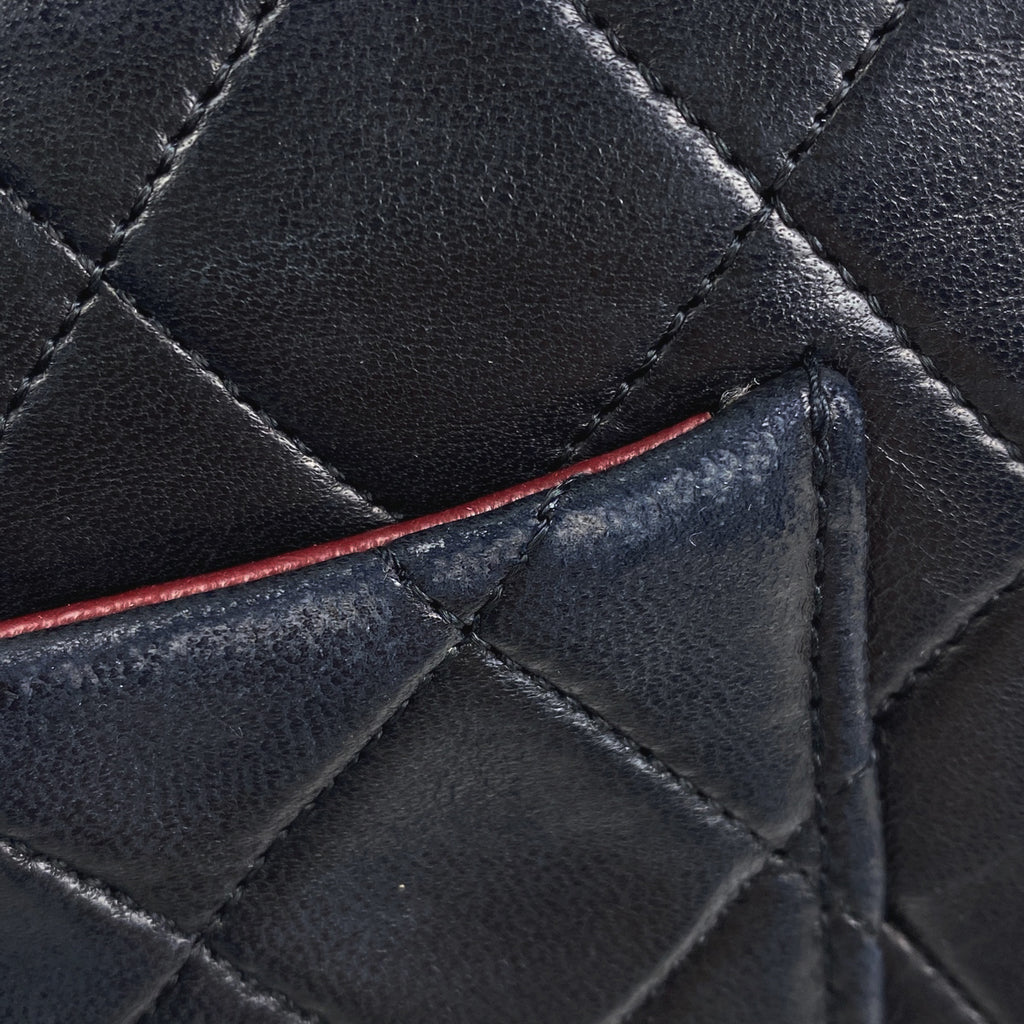 シャネル ミニ マトラッセ シングルフラップ チェーン ショルダーバッグ ココマーク ショルダーバッグ レザー ブラック A01115 レディース 【中古】brbag