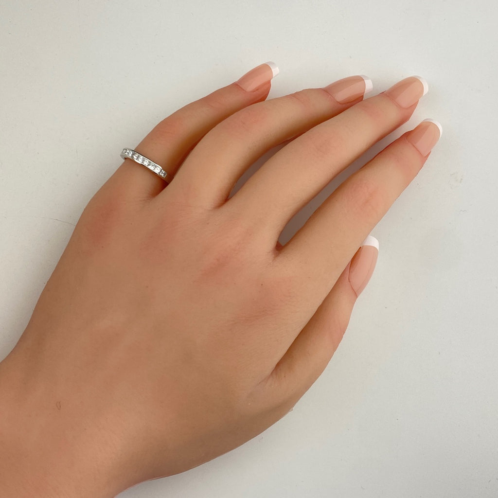 メレダイヤ デザインリング プラチナ 指輪 トリートメントダイヤ リング 12号 Pt900 ダイヤモンド レディース 【中古】nbjwl