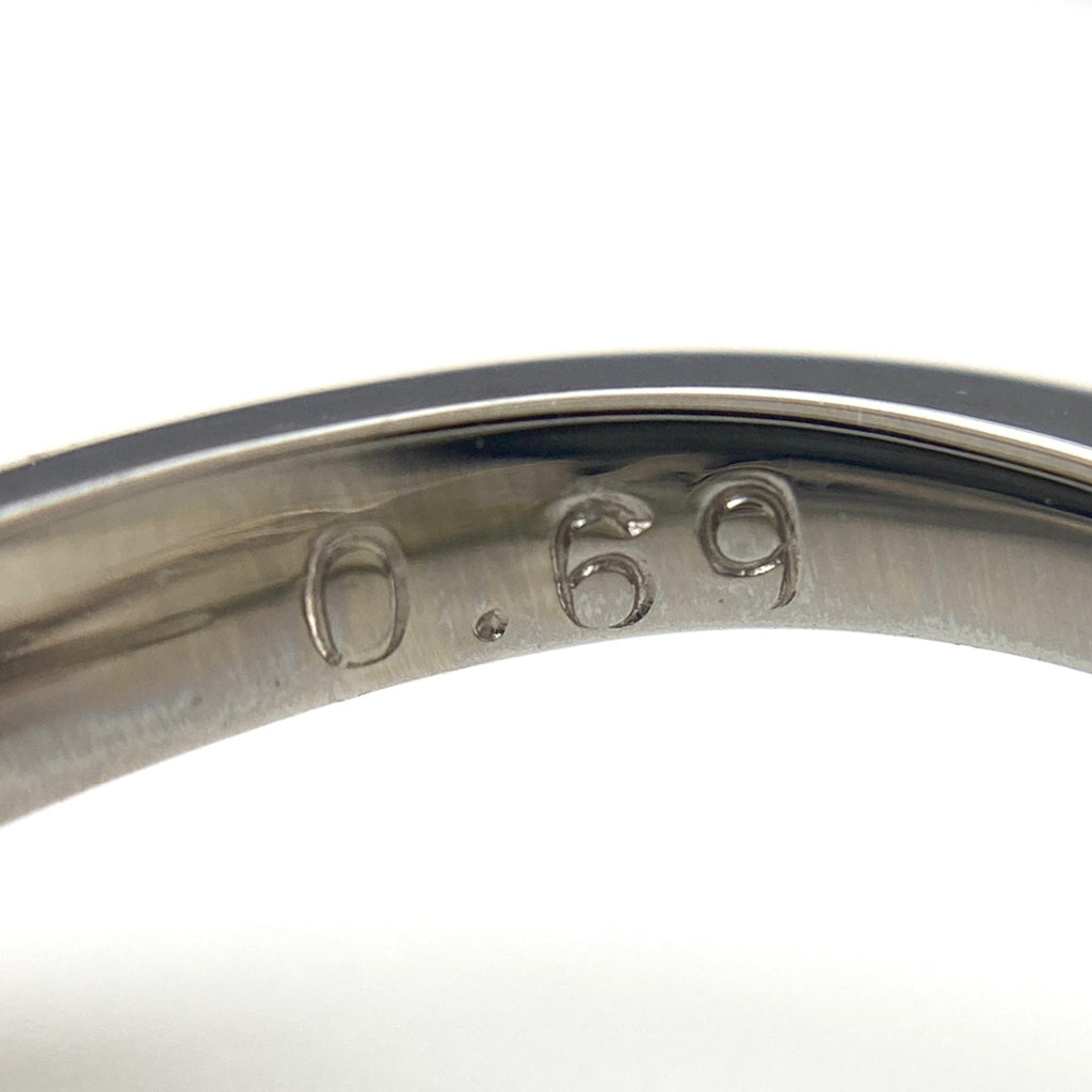 フラワーモチーフ デザインリング プラチナ 指輪 メレダイヤ 花 リング 13.5号 Pt900 ダイヤモンド レディース 【中古】nbjwl