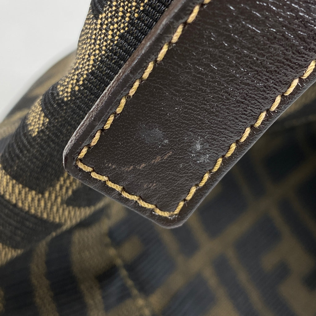 フェンディ ズッカ柄 ショルダーバッグ ハンドバッグ ワンショルダー ショルダーバッグ キャンバス ブラウン レディース 【中古】brbag