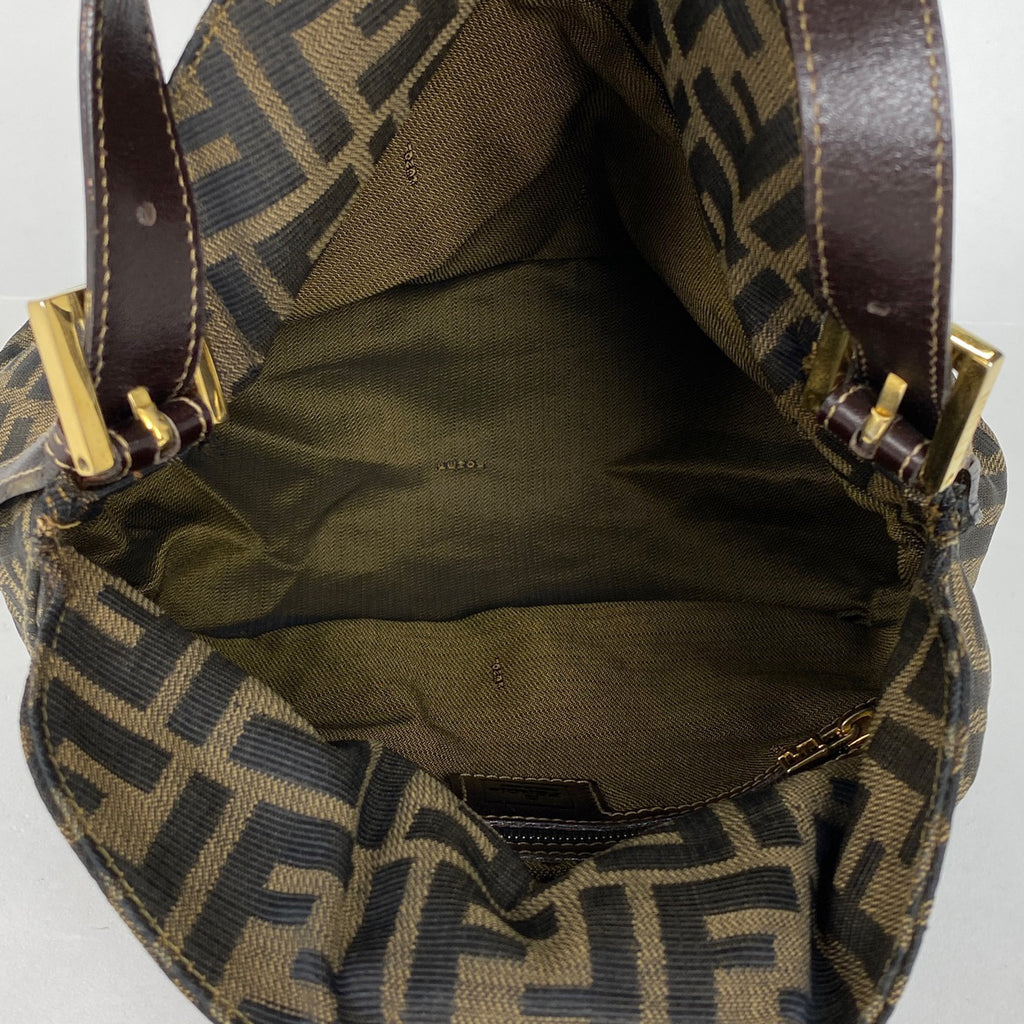 フェンディ ズッカ柄 ショルダーバッグ ハンドバッグ ワンショルダー ショルダーバッグ キャンバス ブラウン レディース 【中古】brbag