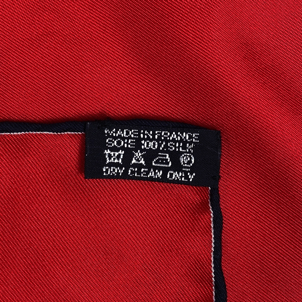 エルメス カレ 90 i HOLA FLAMENCA! オラ・フラメンカ スカーフ シルク レッド マルチカラー レディース 【中古】brbag